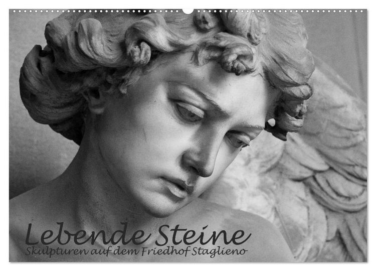 Produktbild: Lebende Steine - Skulpturen auf dem Friedhof Staglieno (Wandkalender 2026 DIN A2 quer), CALVENDO Monatskalender