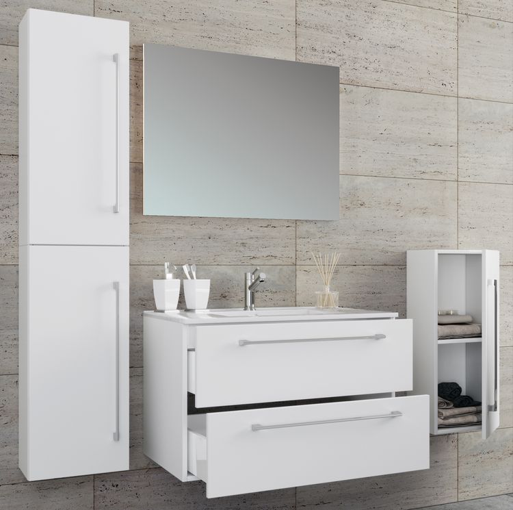 Produktbild: 5-tlg. Waschplatz Waschtisch Badinos Schublade SP