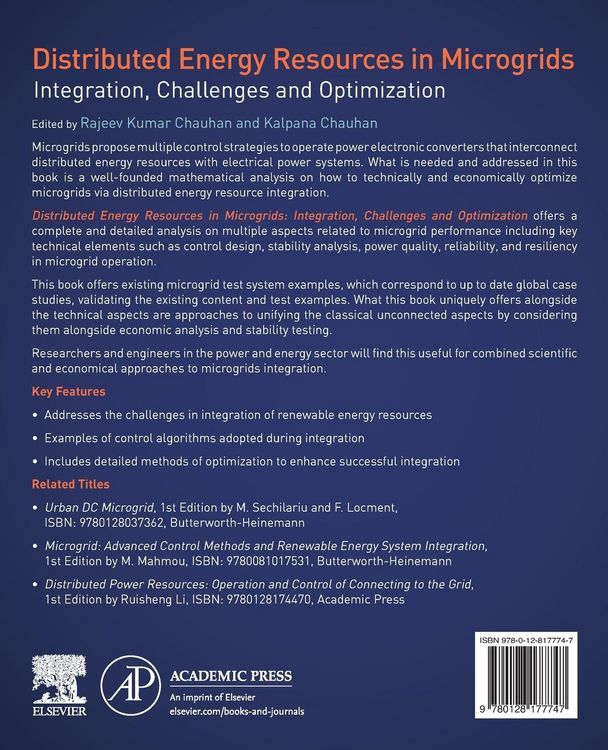 Produktbild: Distributed Energy Resources in Microgrids