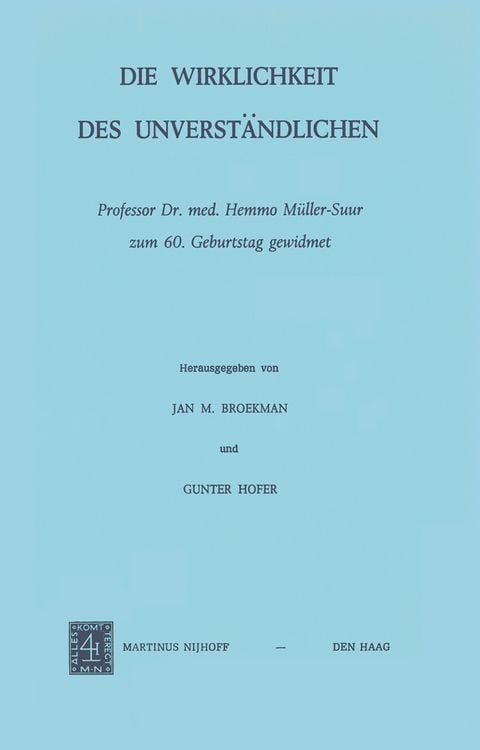 Produktbild: Die Wirklichkeit Des Unverst&auml;ndlichen