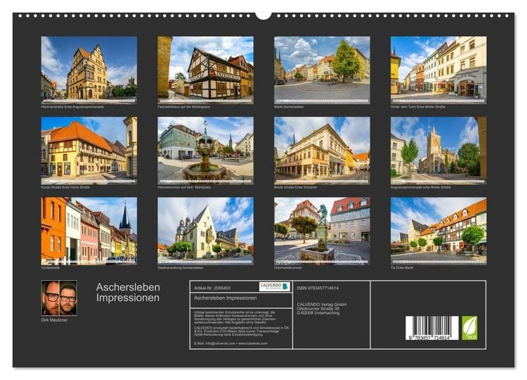 Produktbild: Aschersleben Impressionen (hochwertiger Premium Wandkalender 2026 DIN A2 quer), Kunstdruck in Hochglanz