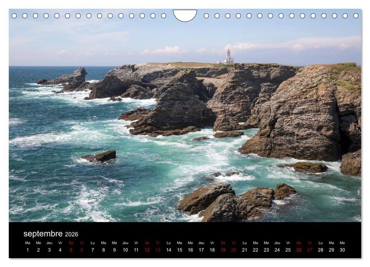Produktbild: Belle-&Icirc;le, la belle (Calendrier mural 2026 DIN A4 vertical), CALVENDO calendrier mensuel