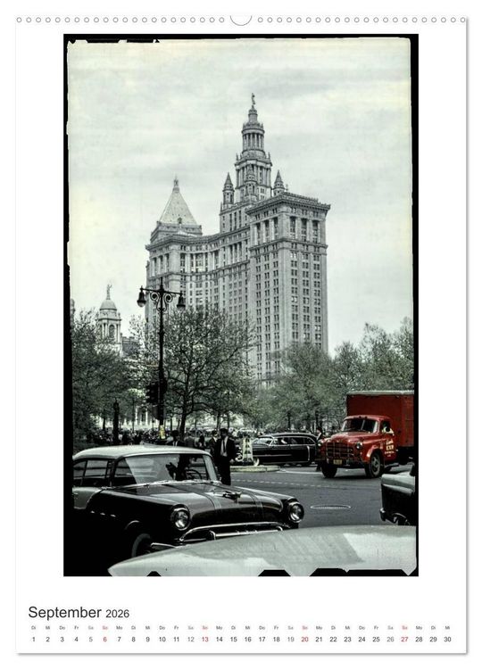 Produktbild: NEW YORK CITY - Vintage Views (Wandkalender 2026 DIN A2 hoch), CALVENDO Monatskalender