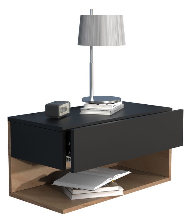 Produktbild: Wandschublade Wand H&auml;nge Nachttisch Usal XL 60cm