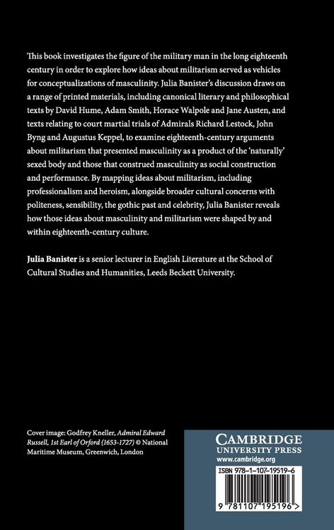 Produktbild: Masculinity, Militarism and Eighteenth-Century Culture, 1689-1815