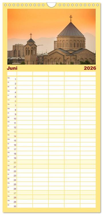 Produktbild: Familienplaner 2026 - Armenien - Ein wundersch&ouml;nes Naturerlebnis. mit 5 Spalten (Wandkalender, 21 x 45 cm) CALVENDO