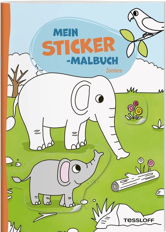 Produktbild: Mein Sticker-Malbuch. Zootiere