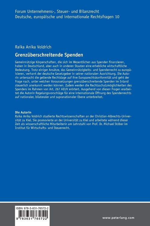 Grenzüberschreitende Spenden