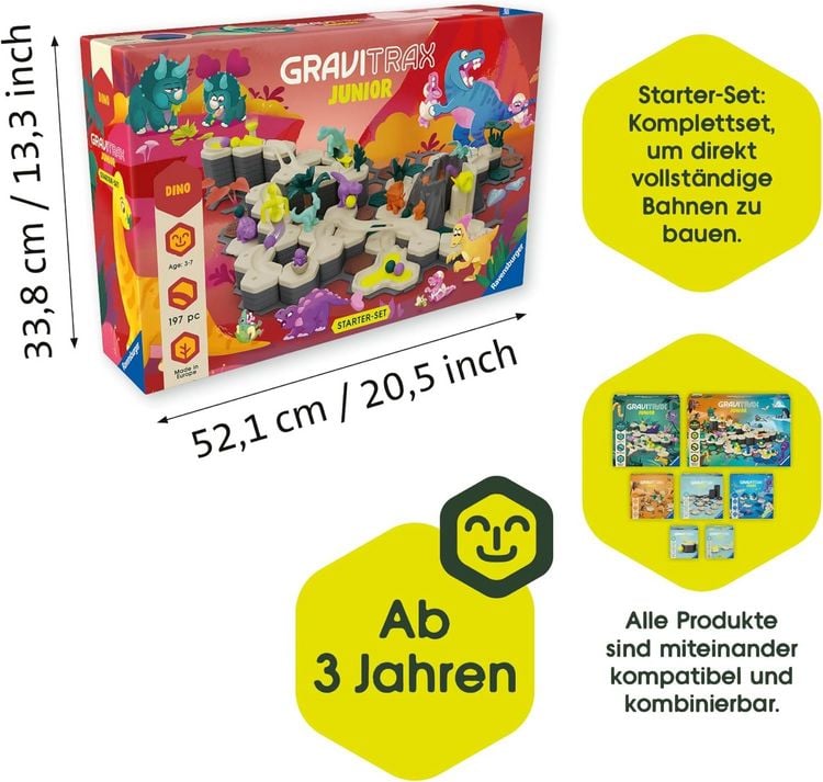 Produktbild: GraviTrax Junior - Starter-Set XXL Dino