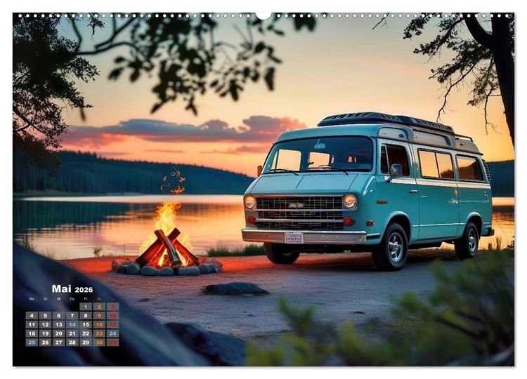 Produktbild: Vanlife - Caravan Abenteuer (Wandkalender 2026 DIN A2 quer), CALVENDO Monatskalender