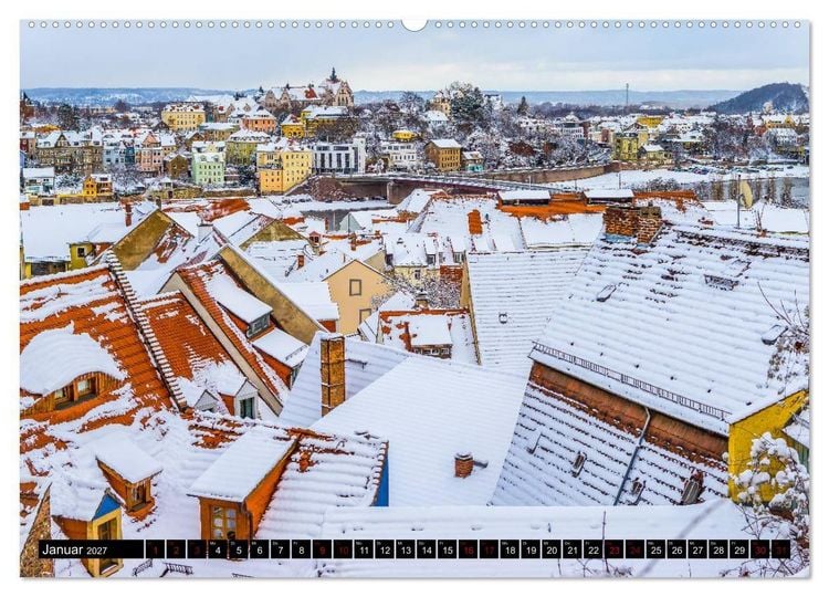 Produktbild: Mei&szlig;en Impressionen (Wandkalender 2027 DIN A2 quer), CALVENDO Monatskalender