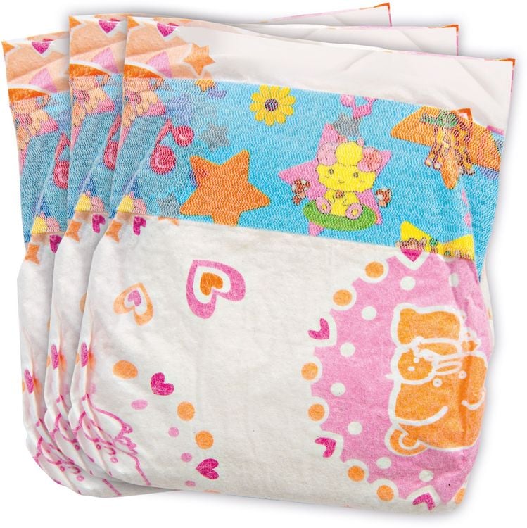Produktbild: Puppenwindeln, klein, 3 St&uuml;ck, Gr. 28-35 cm