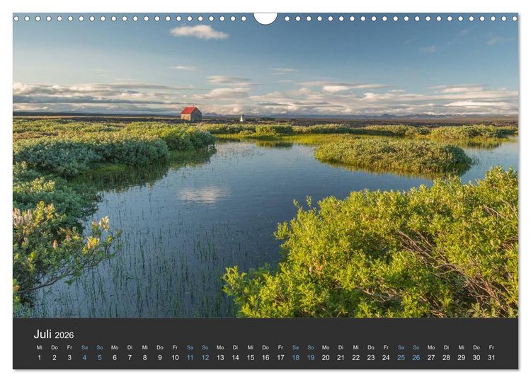 Produktbild: Island (Wandkalender 2026 DIN A3 quer), CALVENDO Monatskalender