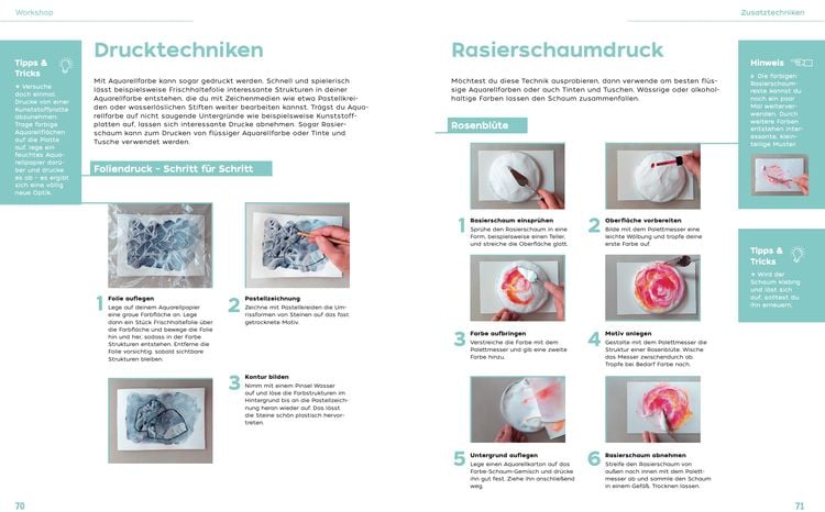 Produktbild: 1x1 kreativ Aquarellmalerei/Watercolor