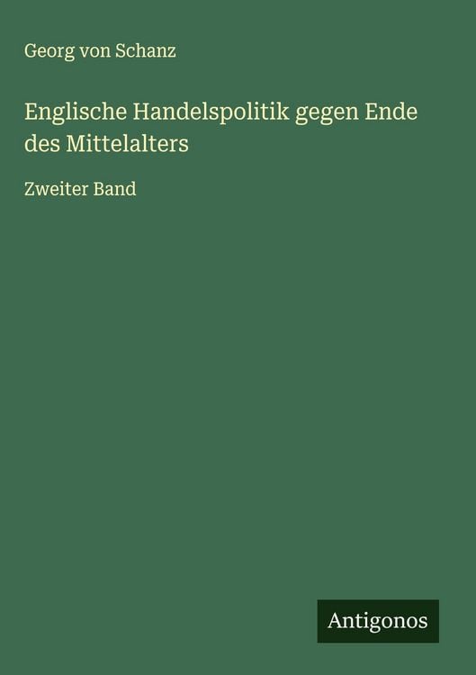 Produktbild: Englische Handelspolitik gegen Ende des Mittelalters