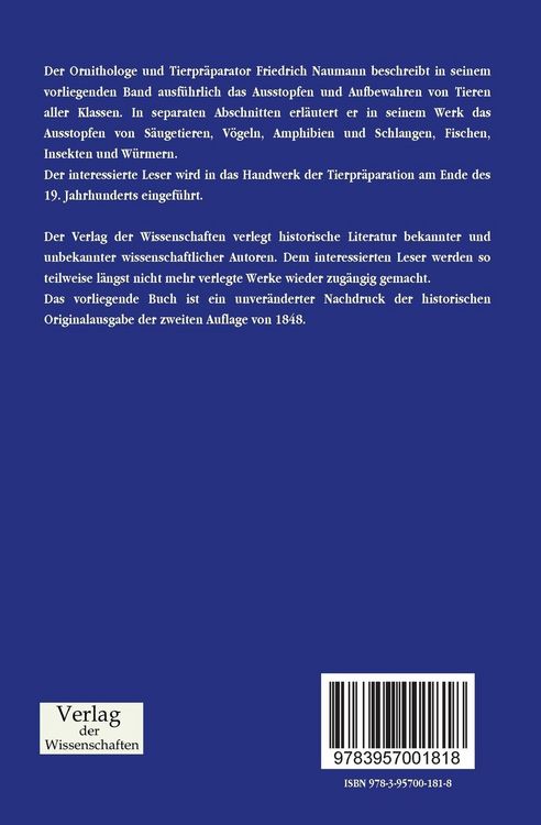 Produktbild: Taxidermie
