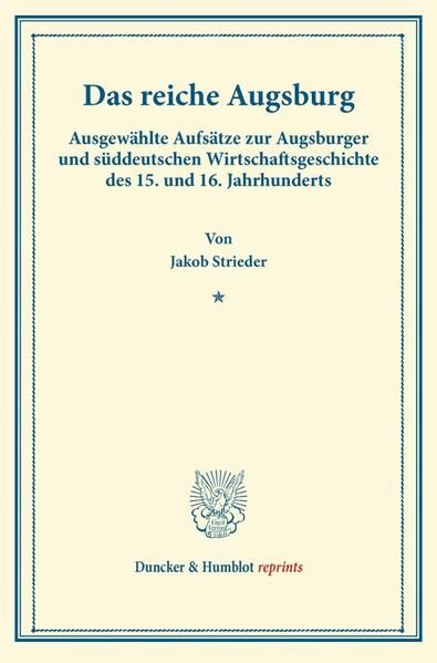 Produktbild: Das reiche Augsburg.