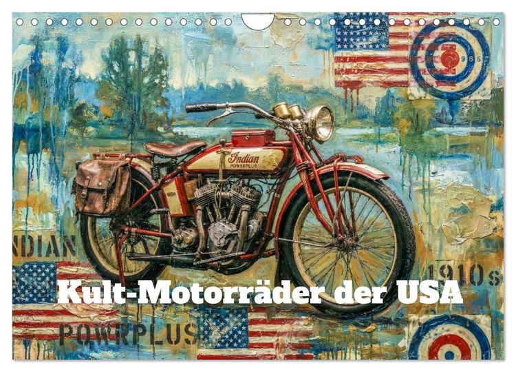 Produktbild: Kult-Motorr&auml;der der USA (Wandkalender 2027 DIN A4 quer), CALVENDO Monatskalender