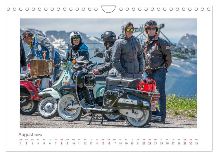 Produktbild: Faszination Zweirad - Impressionen vom &Ouml;tztaler Moped Marathon (Wandkalender 2026 DIN A4 quer), CALVENDO Monatskalender