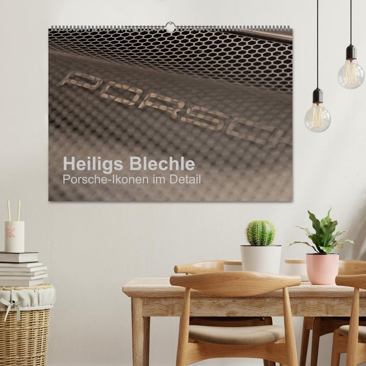 Produktbild: Heiligs Blechle - Porsche-Ikonen im Detail (Wandkalender 2026 DIN A2 quer), CALVENDO Monatskalender