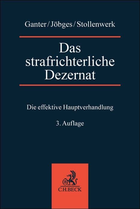 Produktbild: Das strafrichterliche Dezernat