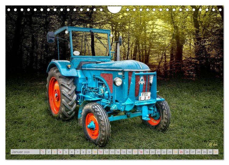 Produktbild: Oldtimer Sch&auml;tze. Ein Traktoren-Kalender (Wandkalender 2026 DIN A4 quer), CALVENDO Monatskalender