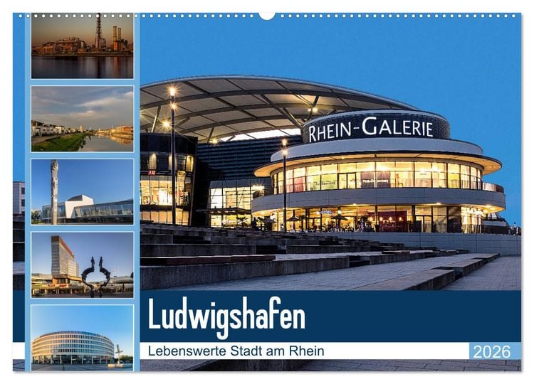 Produktbild: Ludwigshafen - Lebenswerte Stadt am Rhein (Wandkalender 2026 DIN A2 quer), CALVENDO Monatskalender