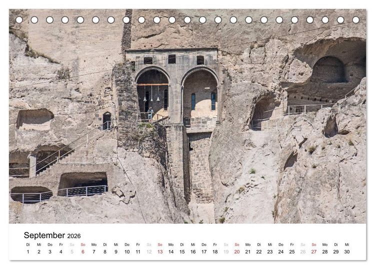 Produktbild: Eine Reise durch Georgien (Tischkalender 2026 DIN A5 quer), CALVENDO Monatskalender