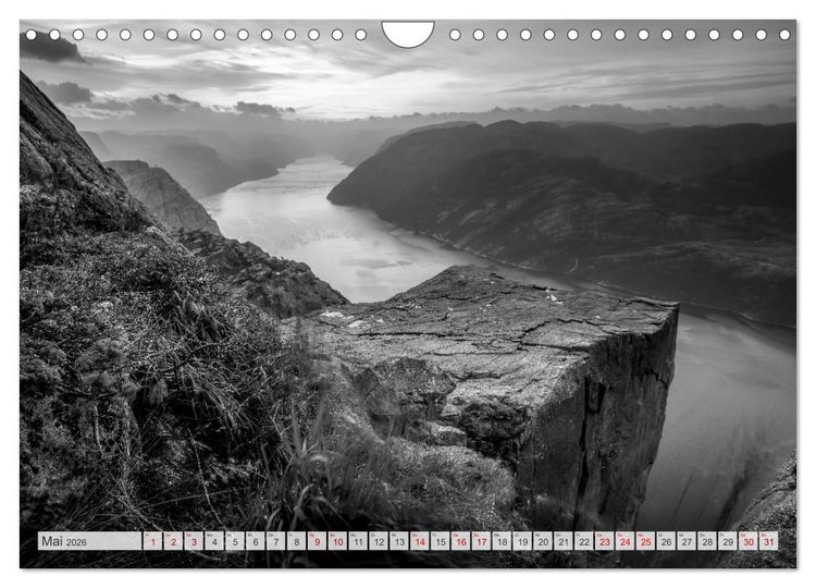 Produktbild: Monochrome Wonders (Wandkalender 2026 DIN A4 quer), CALVENDO Monatskalender