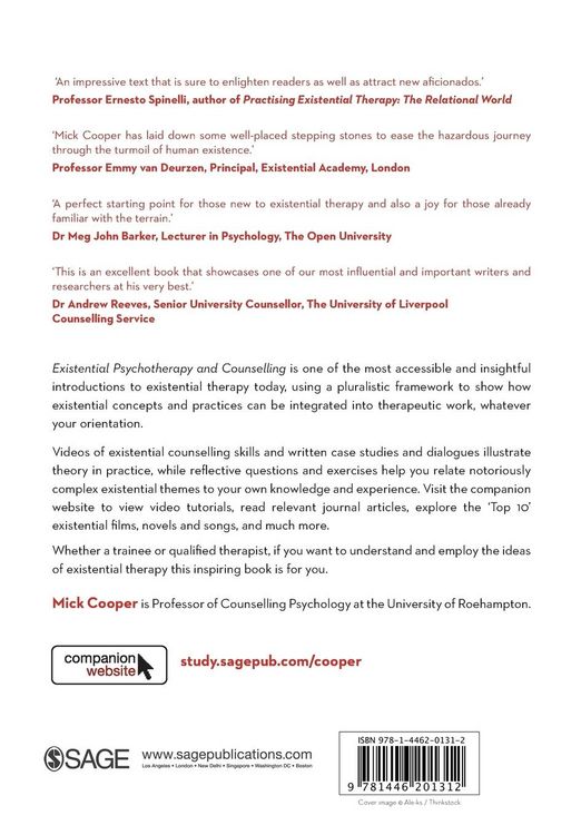 Produktbild: Existential Psychotherapy and Counselling