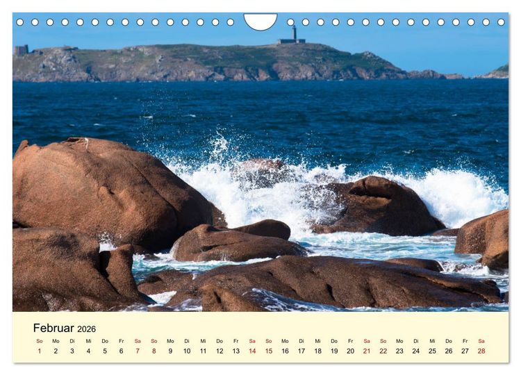 Produktbild: Einzigartige C&ocirc;te Granit Rose (Wandkalender 2026 DIN A4 quer), CALVENDO Monatskalender