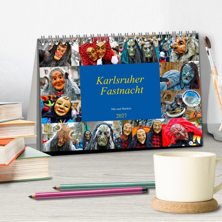 Produktbild: Karlsruher Fastnacht (Tischkalender 2027 DIN A5 quer), CALVENDO Monatskalender