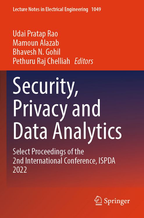 Produktbild: Security, Privacy and Data Analytics