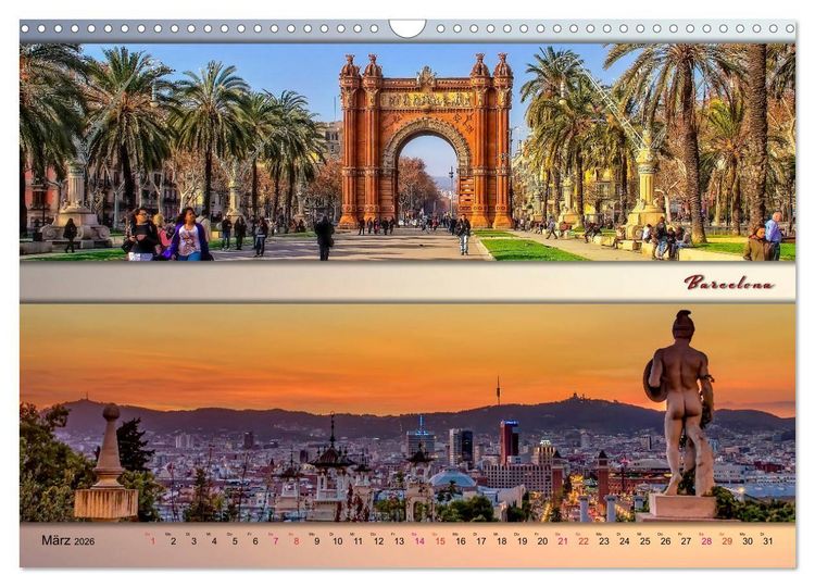 Produktbild: Europ&auml;ische Metropolen - Panoramen (Wandkalender 2026 DIN A3 quer), CALVENDO Monatskalender