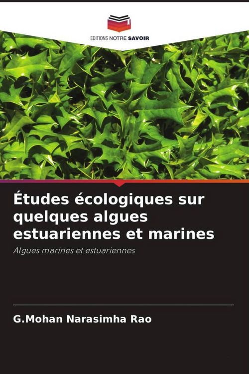 Produktbild: &Eacute;tudes &eacute;cologiques sur quelques algues estuariennes et marines