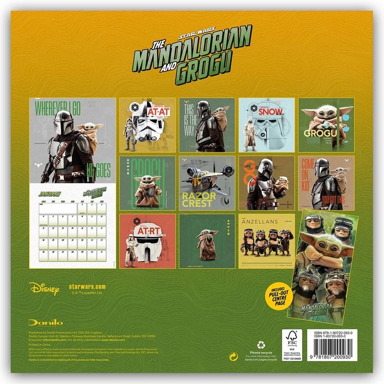 Produktbild: Star Wars &ndash; The Mandalorian and Grogu Movie 2027 &ndash; Wandkalender