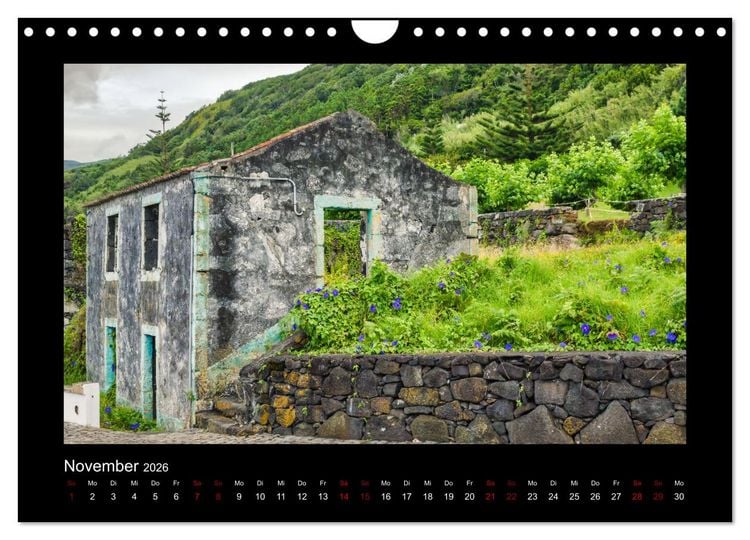Produktbild: Morbider Charme - Vergessene Orte auf den Azoren - (Wandkalender 2026 DIN A4 quer), CALVENDO Monatskalender