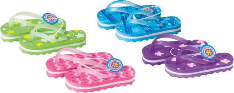 Produktbild: Brunnen Radierer FlipFlops 4Farben sortiert