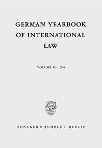 Produktbild: German Yearbook of International Law - Jahrbuch f&uuml;r Internationales Recht.