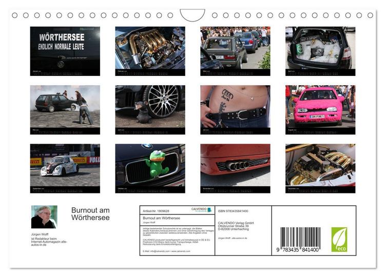 Produktbild: Burnout am W&ouml;rthersee (Wandkalender 2025 DIN A4 quer), CALVENDO Monatskalender