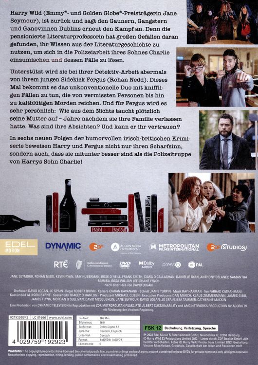 Produktbild: Harry Wild - M&ouml;rderjagd in Dublin - Staffel 2 [2 DVDs]