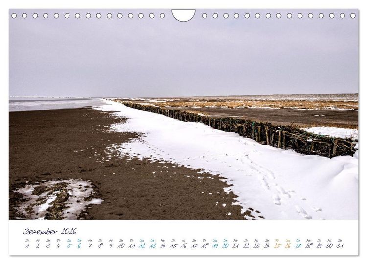 Produktbild: Nordfriesland - weiter Horizont, faszinierende Natur, idyllische St&auml;dte (Wandkalender 2026 DIN A4 quer), CALVENDO Monatskalender
