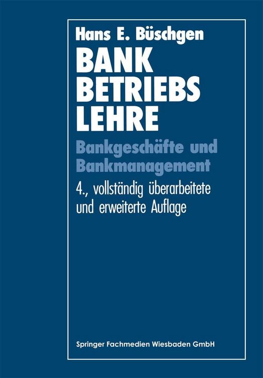 Produktbild: Bankbetriebslehre