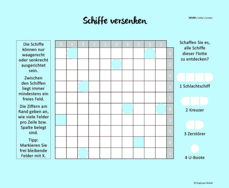 Produktbild: Schiffe versenken. Jetzt ohne Gegner alleine spielen. Der Spiele-Klassiker als Einzel-Spieler-Version. Ged&auml;chtnistraining und Logik-Spiel f&uuml;r stundenlangen R&auml;tsel-Spa&szlig;. R&auml;tsel-Block im XXL-Format