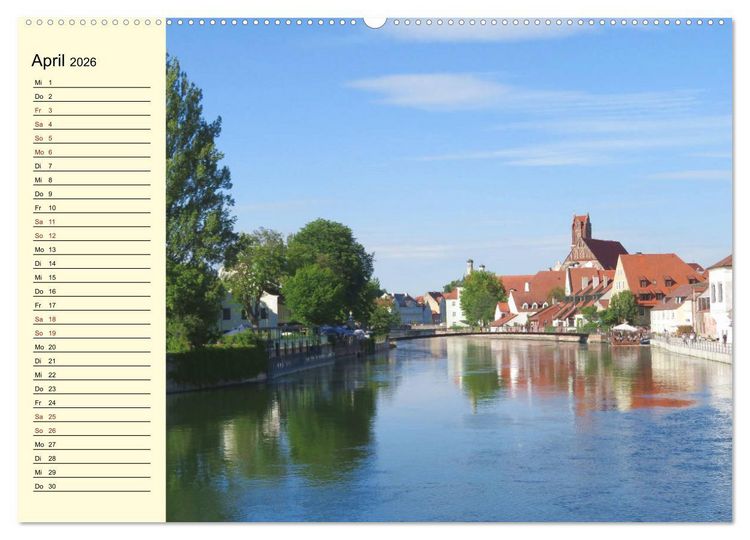 Produktbild: Landshut erleben (Wandkalender 2026 DIN A2 quer), CALVENDO Monatskalender