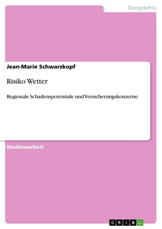 Produktbild: Risiko Wetter