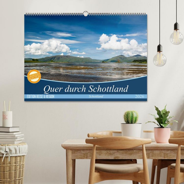 Produktbild: Quer durch Schottland (Wandkalender 2026 DIN A2 quer), CALVENDO Monatskalender