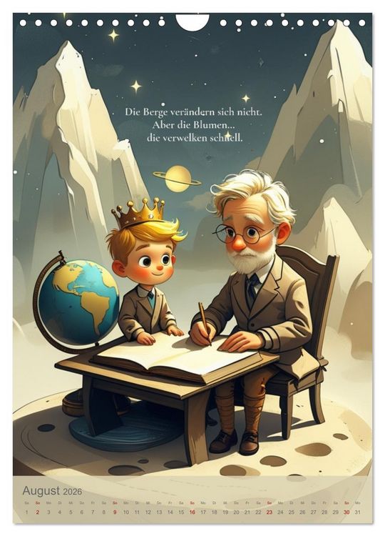 Produktbild: Man sieht nur mit dem Herzen gut &ndash; &Uuml;ber Liebe, Verantwortung und kleine Planeten (Wandkalender 2026 DIN A4 hoch), CALVENDO Monatskalender