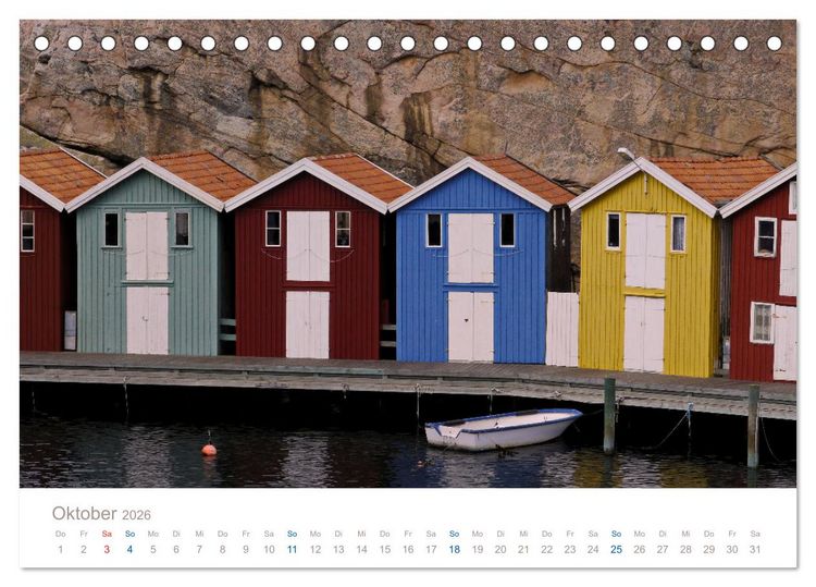 Produktbild: Bohusl&auml;n - Idyllische Sch&auml;renlandschaft an Schwedens Westk&uuml;ste (Tischkalender 2026 DIN A5 quer), CALVENDO Monatskalender