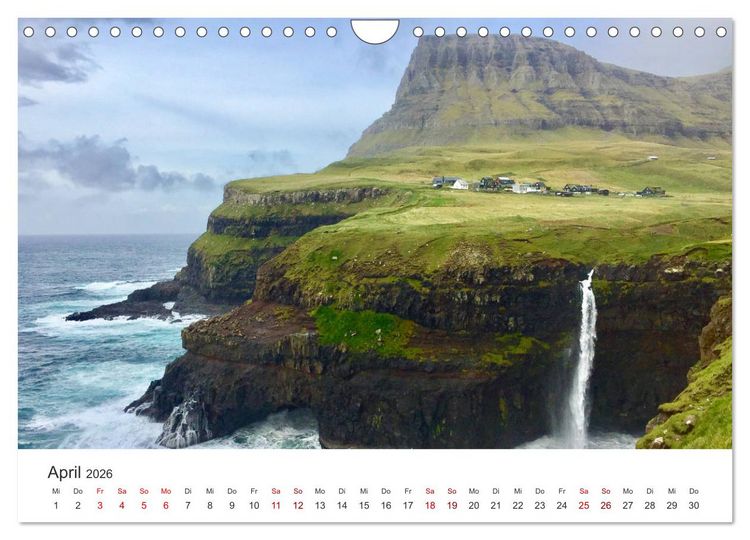 Produktbild: Zauber der F&auml;r&ouml;er Inseln (Wandkalender 2026 DIN A4 quer), CALVENDO Monatskalender
